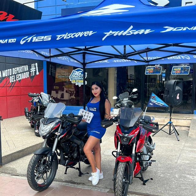 Activación de marca para motos Bajaj