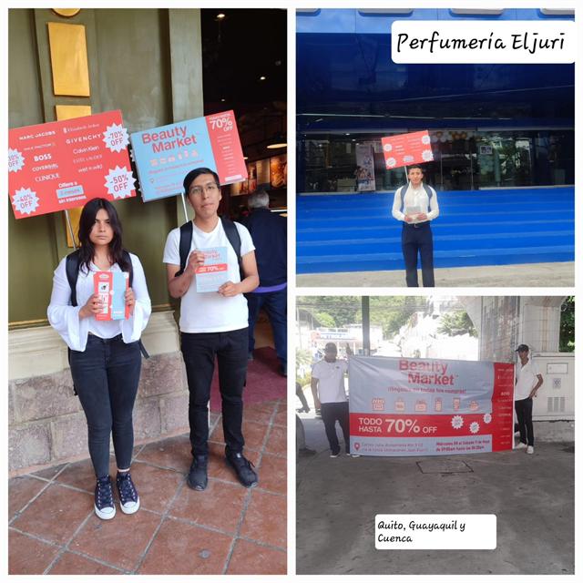 Promotoras en activación para Perfumería Eljuri